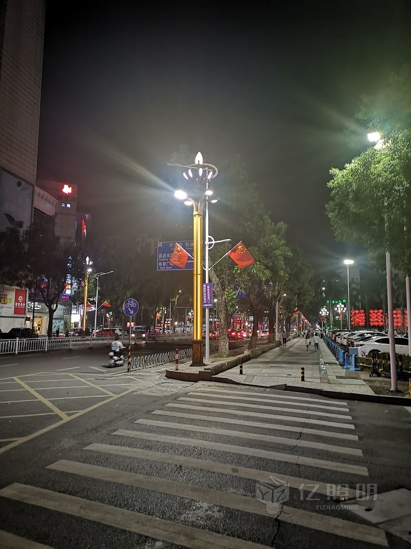 东莞凤岗镇街道城市夜景道路亮化工程项目（1）